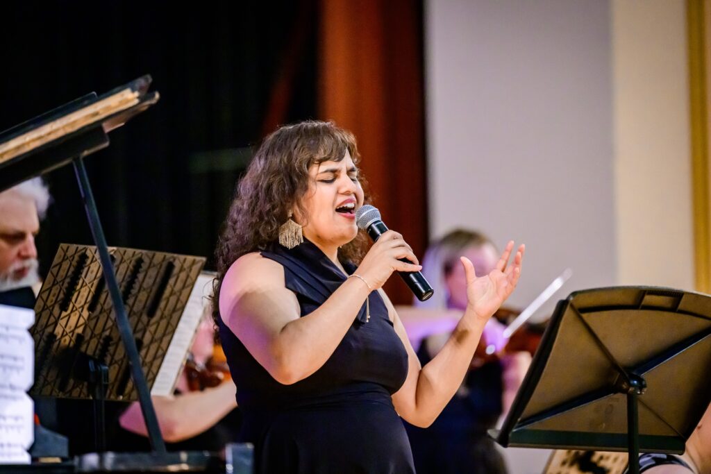 Bandoneon Massacre, a tango orquesta, play as performers share international culture and artistry during the Global Talent Show at Foellinger Auditorium